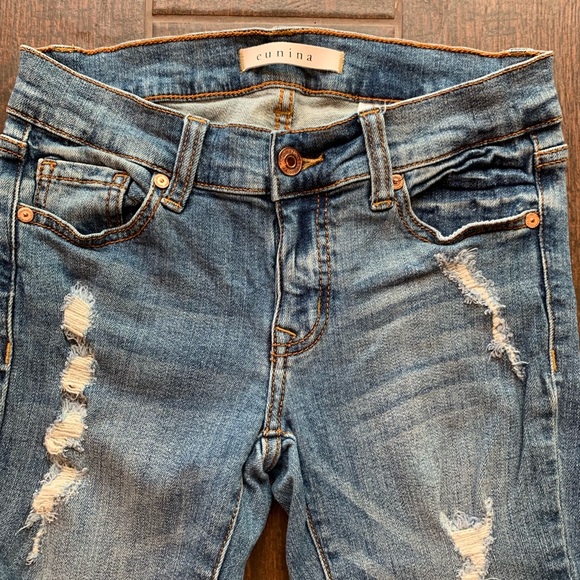 Eunina Maxwell Low Rise Skinny Distressed 29.5” - Picture 5 of 7